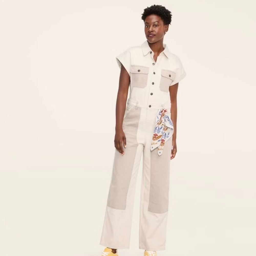 Woolrich x Target‎ Beige and Cream Utility Jumpsuit
